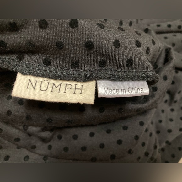 Numph - Danish brand turtle neck dotty black sweatshirt - size S - Picture 6 of 9